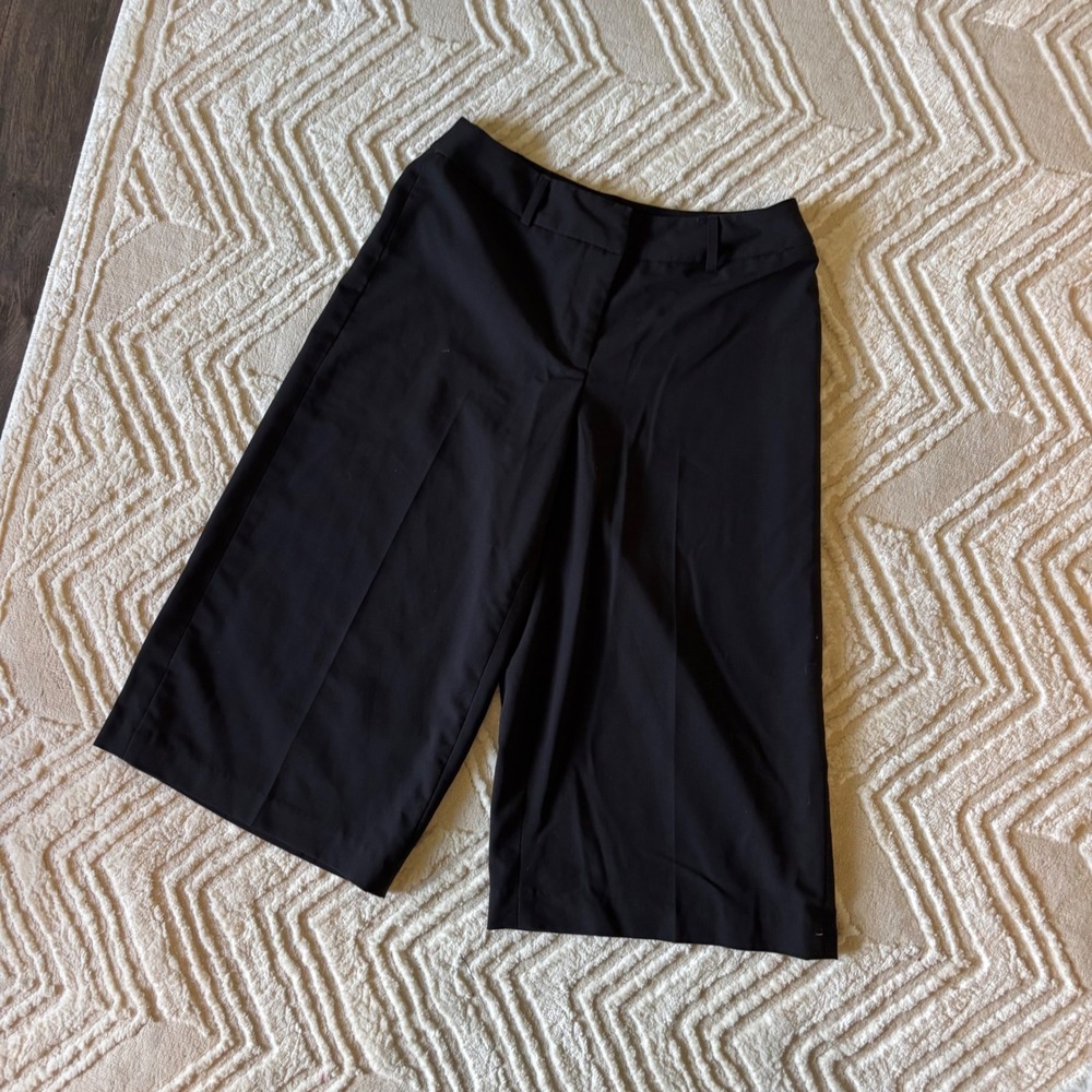 Vintage 2000s Black Office Siren Gaucho Slacks